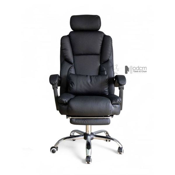 Ghế làm việc nệm PVC có gác chân tựa đầu CR4117-P