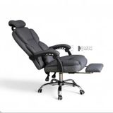 Ghế làm việc nệm PVC có gác chân tựa đầu CR4117-P