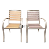 Ghế cafe sân vườn có tay khung thép CC2037T