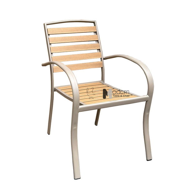 Ghế cafe sân vườn có tay khung thép CC2037T