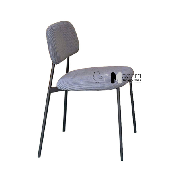 Ghế nhà hàng nệm vải chân sắt có nệm xếp chồng CC3012-F