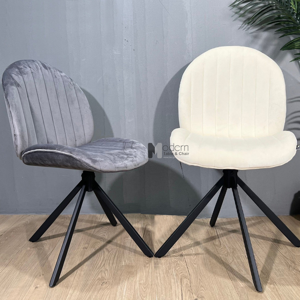 Ghế ăn nệm vải nhung chân xoay CRAB 3A-F ở TP HCM