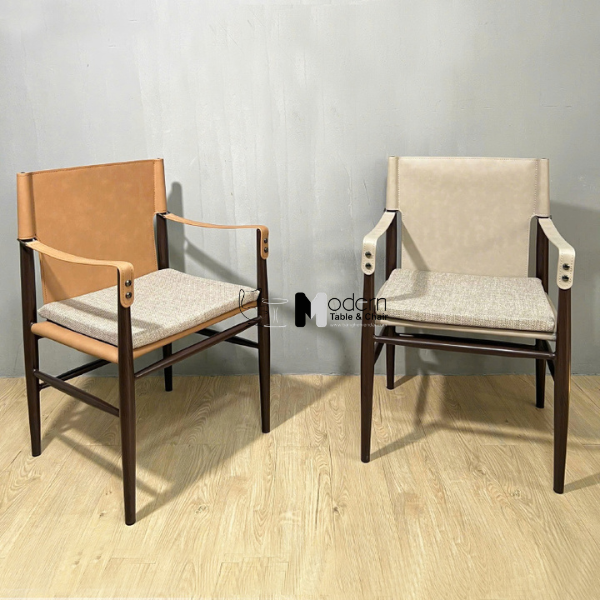 Ghế phòng ăn có tay da cao cấp RIO 4A-P