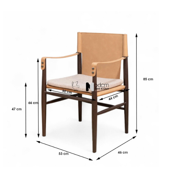 Ghế phòng ăn có tay da cao cấp RIO 4A-P