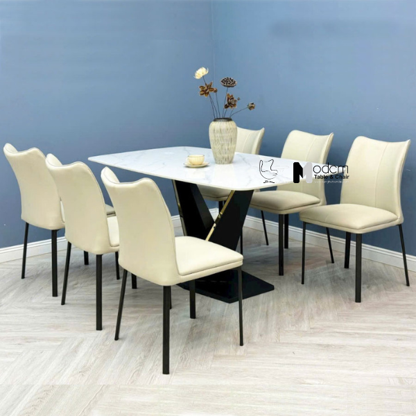 Ghế phòng ăn không tay nệm Simili giá rẻ LUX 44A-P