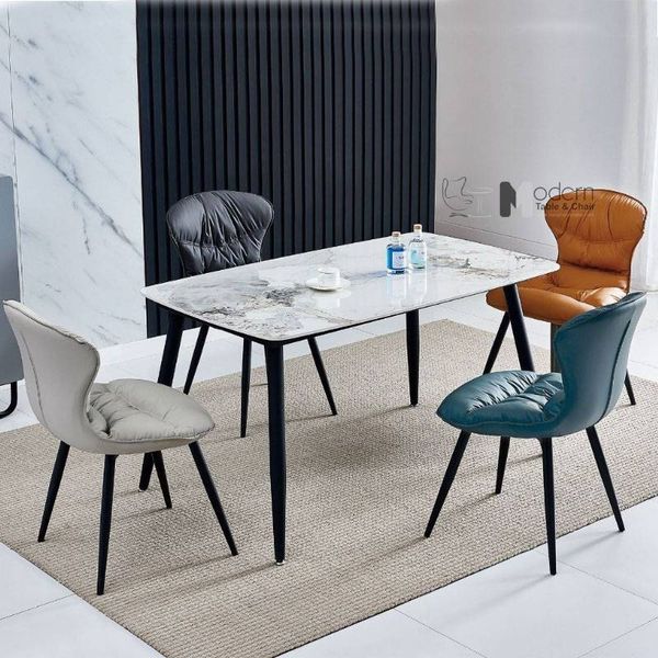 Ghế phòng ăn nệm PU chân sắt hiện đại ECO33A-P