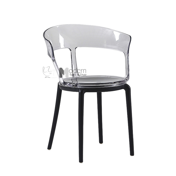 Ghế cafe fastfood thân nhựa PC lưng tựa CC1573-S