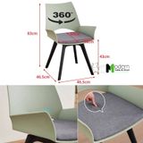 Ghế phòng ăn thân nhựa xoay có nệm CC1576-F