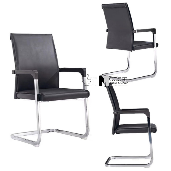 Ghế phòng họp chân quỳ nệm PVC cố định CV4601-P