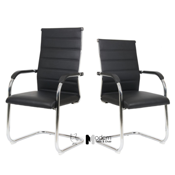 Ghế phòng họp chân quỳ nệm PVC lưng trung CV4603-P