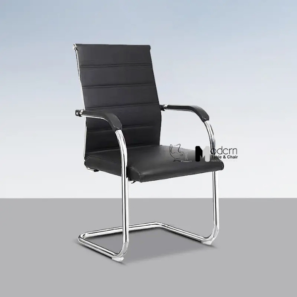 Ghế phòng họp chân quỳ nệm PVC lưng trung CV4603-P