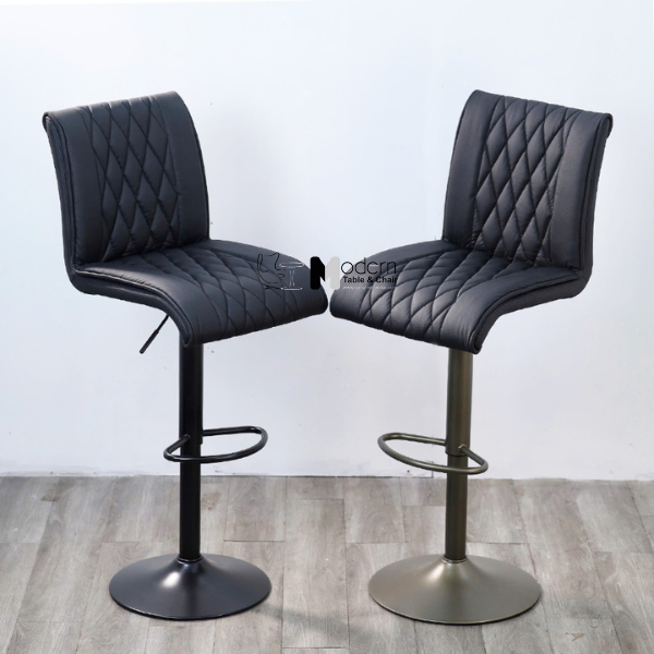 Ghế quầy bar chân sơn tĩnh điện xám nâu CB2302D-P