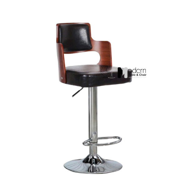 Ghế quầy bar lưng tựa gỗ hiện đại CB2301-P