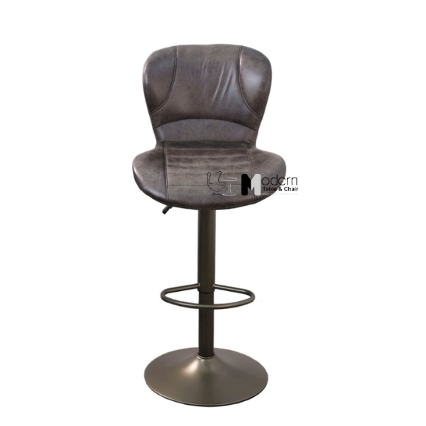 Ghế quầy bar xoay chân xám nâu hiện đại CB2304D-P