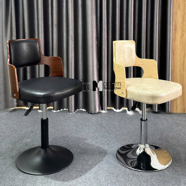 Ghế quầy tiếp khách lưng gỗ polywood CB2301-1P