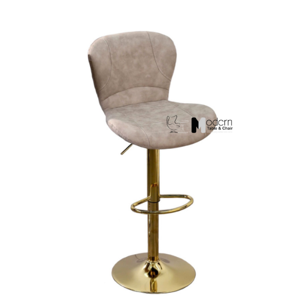Ghế quầy tiếp khách xoay chân vàng CB2304B-P