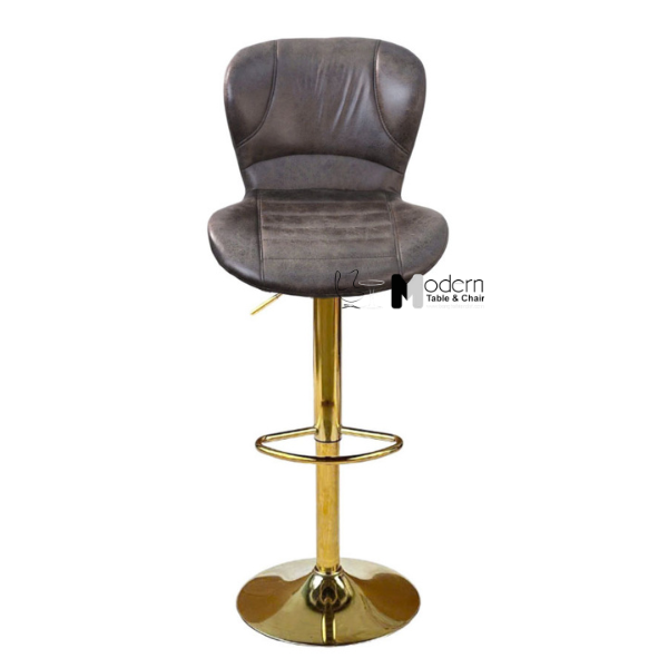 Ghế quầy tiếp khách xoay chân vàng CB2304B-P