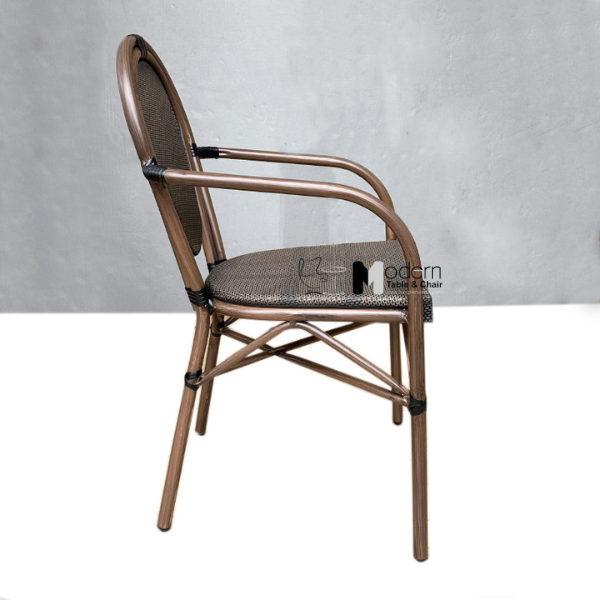 Ghế sắt ngoài trời lưng lưới có tay CC2039-T