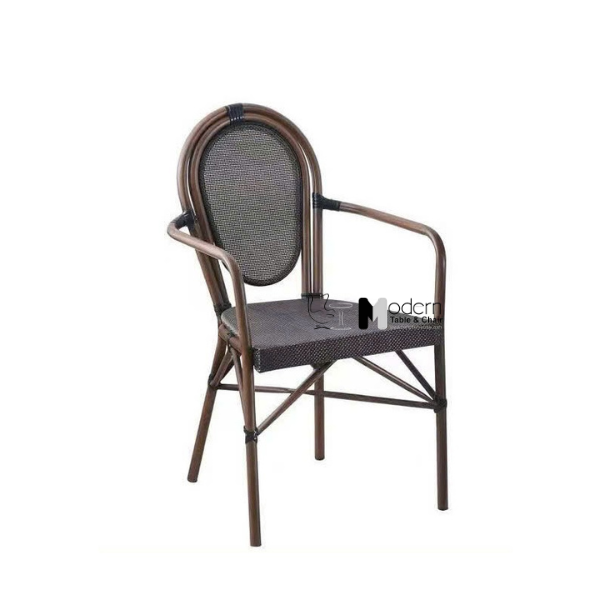 Ghế sắt ngoài trời lưng lưới có tay CC2039-T