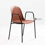 Ghế thân nhựa chân sắt có tay CC1578-S