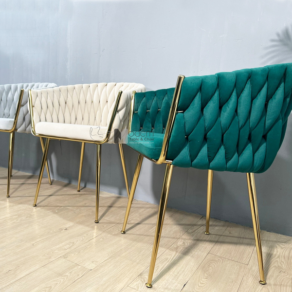 Ghế ăn nệm vải nhung sang trọng LARA 3B-F