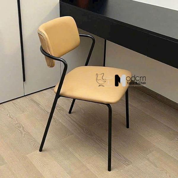 Ghế tiếp khách chân sắt nệm simili xếp chồng CC3011-P