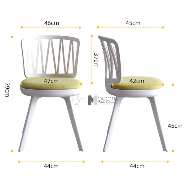 Bộ bàn cafe 2 ghế nệm vải TE TULIP 2-06C_CC1575-F