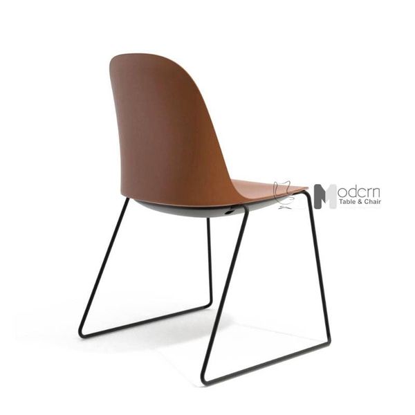 Ghế tiếp khách thân nhựa chân sắt vòng CC1577-S