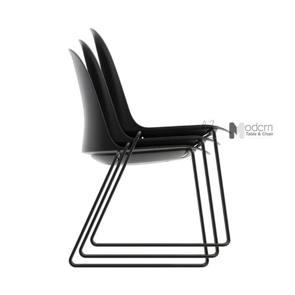 Ghế tiếp khách thân nhựa chân sắt vòng CC1577-S