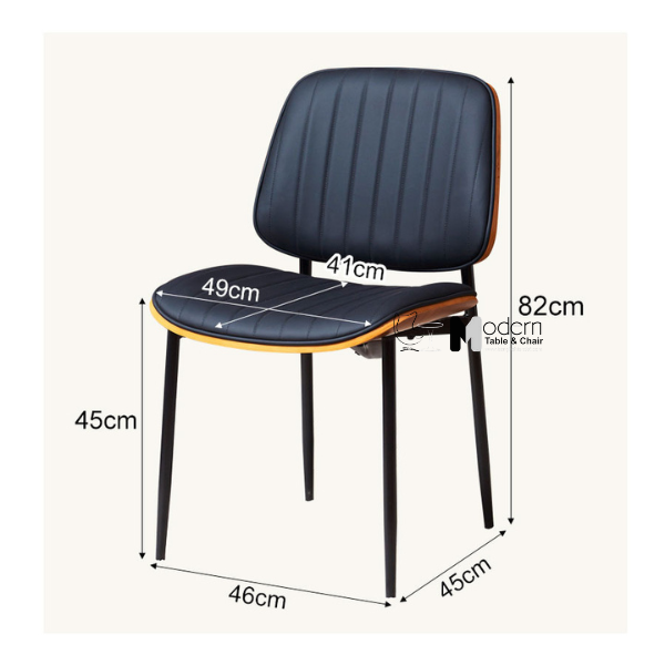 Ghế bàn ăn bọc nệm simili thân Polywood ECO 48A-P