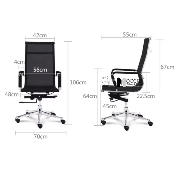 Ghế trưởng phòng lưng lưới cao hiện đại CM4227-M