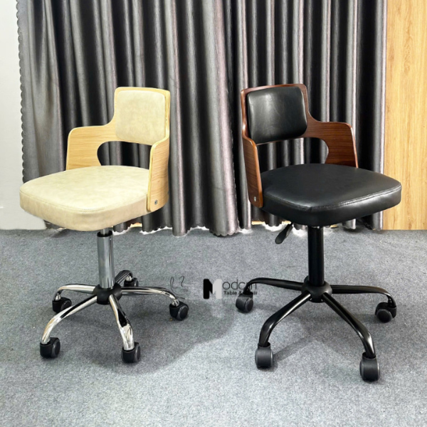 Ghế xoay làm việc thân gỗ nhỏ gọn CB2301-2P