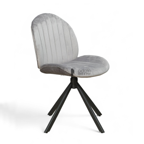 Ghế ăn nệm vải nhung chân xoay CRAB 3A-F ở TP HCM