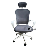 Ghế xoay văn phòng khung nhựa trắng có tựa đầu CM4549-2M