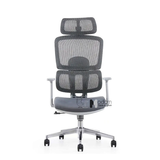 Ghế xoay văn phòng lưng cao màu xám hiện đại CM4553-2M