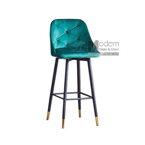 Ghế bar nhà hàng bọc nhung CB LOUIS 3C-F
