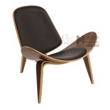 Ghế thư giãn gỗ uốn cong Shell Chair