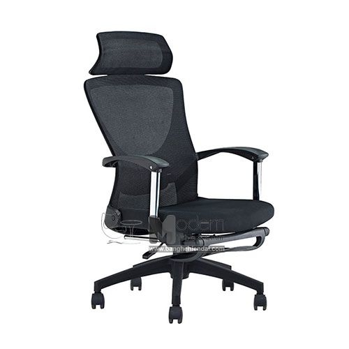 CR4307-M | Ghế văn phòng lưng cao lưới có gác chân nghỉ trưa hiện đại