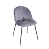 Ghế tiếp khách bọc vải nhung chân sắt giá rẻ Velvet C-F