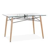 Bộ bàn ăn mặt kính 6 ghế TN1218-12G_DSW-PC