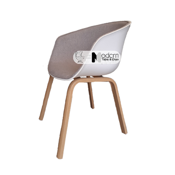 Ghế ăn nệm vải chân sắt giả gỗ HAY 2-F1