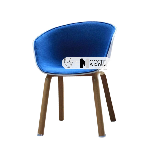 Ghế ăn nệm vải chân sắt giả gỗ HAY 2-F1