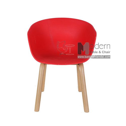 Ghế ăn nhựa chân giả gỗ Hay 2-S