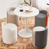 Bàn tiếp khách mặt MDF tròn 80 cm TULIP 2-08W