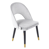 Bộ bàn ăn 6 ghế chân vàng MOON-14E_LARA 2C-F