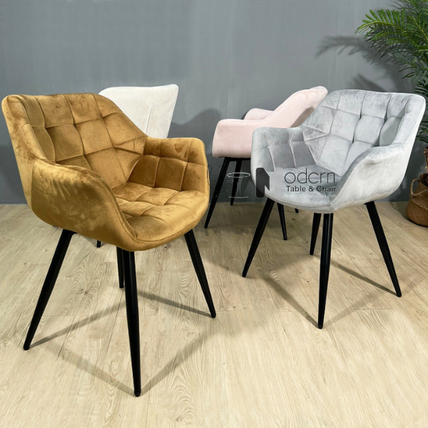 Ghế tiếp khách vải nhung có tay Lara 3A-F