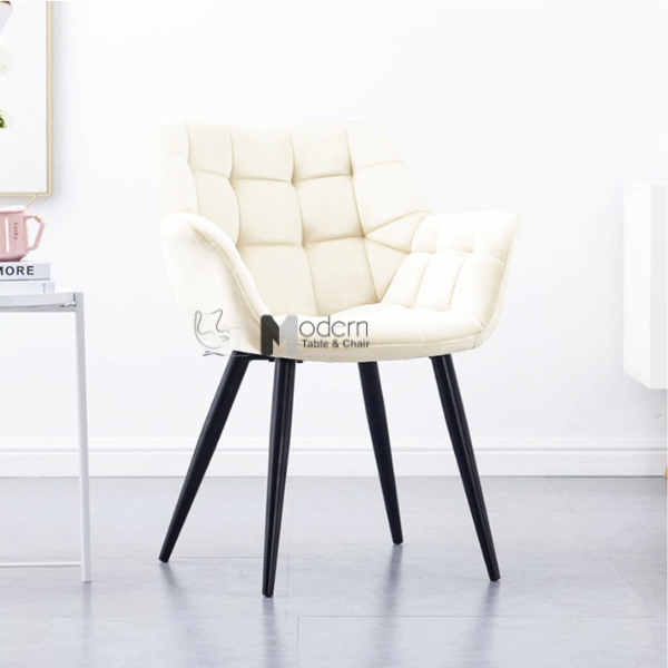 Ghế tiếp khách vải nhung có tay Lara 3A-F