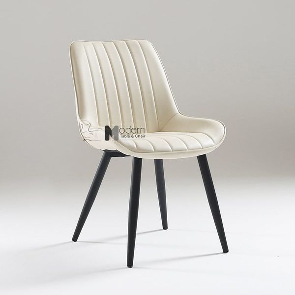 Ghế ăn nệm PVC sọc chân sắt LUX 29A-P