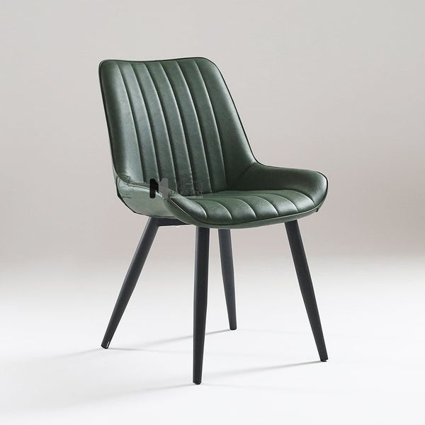 Ghế ăn nệm PVC sọc chân sắt LUX 29A-P