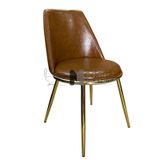 Bộ bàn ăn 6 ghế chân mạ vàng gold TN1228-16E_LUX 14B